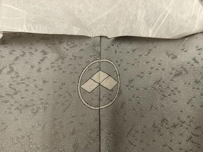 平和屋着物●上質な色無地　利久白茶色　正絹　逸品　未使用　BAAX8824mz