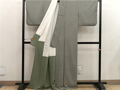 平和屋着物●江戸小紋　小花尽くし　正絹　逸品　BAAX8828mz