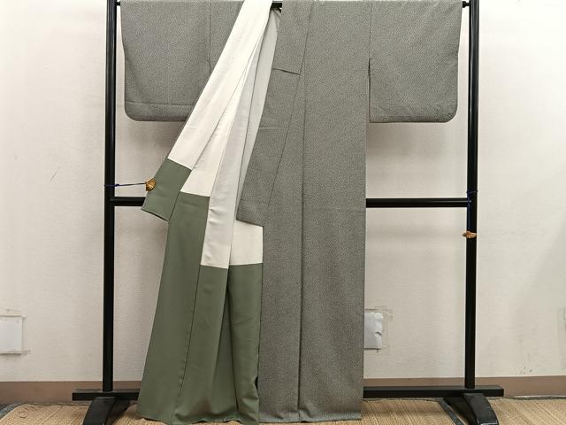 平和屋着物●江戸小紋　小花尽くし　正絹　逸品　BAAX8828mz