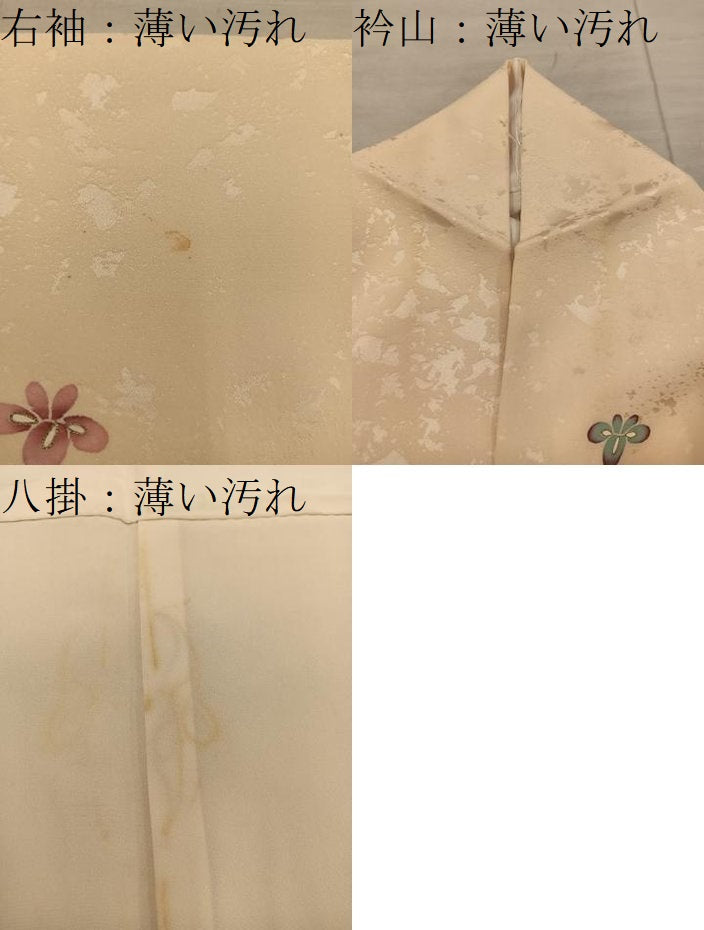 平和屋着物■訪問着　薔薇　金彩　正絹　逸品　BAAX8830mz