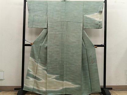 平和屋着物●染色作家　松本伸　虹彩染め　訪問着　霞文　暈し染め　正絹　逸品　BAAX8840mz