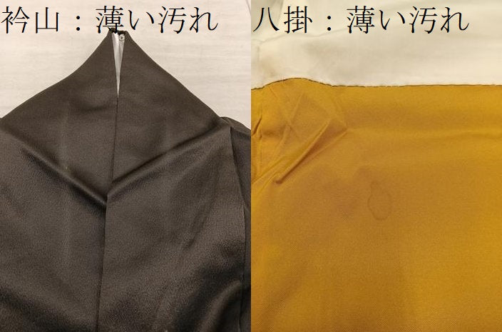 平和屋着物■訪問着　竹屋町刺繍　花丸文　黒地　金銀彩　正絹　逸品　BAAX8845mz