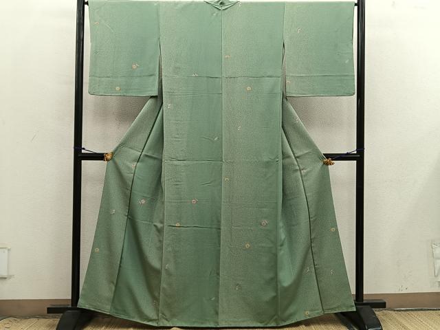 平和屋着物■上質な小紋　梅花文　金彩　やまと誂製　正絹　逸品　BAAX8846mz