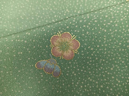 平和屋着物■上質な小紋　梅花文　金彩　やまと誂製　正絹　逸品　BAAX8846mz