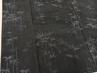 平和屋着物■結城紬　笹竹文　正絹　逸品　BAAX8847mz