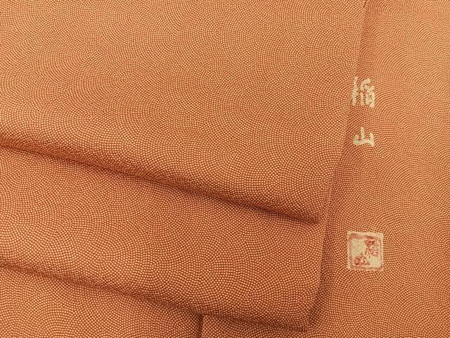 平和屋着物■江戸小紋　作家物　鮫小紋柄　やまと誂製　正絹　逸品　BAAX8865mz