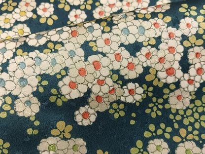 平和屋着物■上質な小紋　草花文　正絹　逸品　BAAX8866mz
