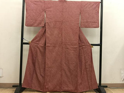 平和屋着物■大変加工の良い総絞り小紋　正絹　逸品　BAAX8868mz