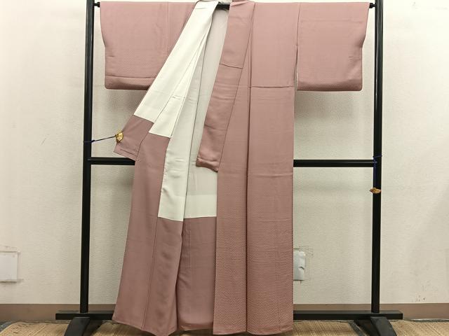 平和屋着物■江戸小紋　幾何学文様　正絹　逸品　BAAX8870mz