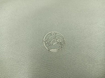 平和屋着物●豪華色留袖　駒刺繍　七宝菊花文　金彩　正絹　逸品　BAAX8872mz