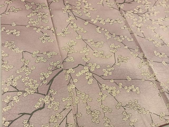 平和屋着物■上質な小紋　枝花文　暈し染め　正絹　逸品　BAAX8875mz