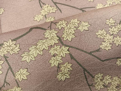 平和屋着物■上質な小紋　枝花文　暈し染め　正絹　逸品　BAAX8875mz