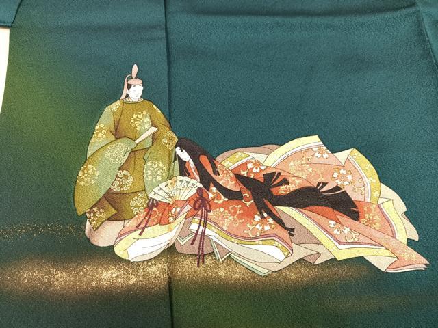 平和屋着物■訪問着　源氏物語　花宴　暈し染め　金彩　正絹　逸品　BAAX8882mz