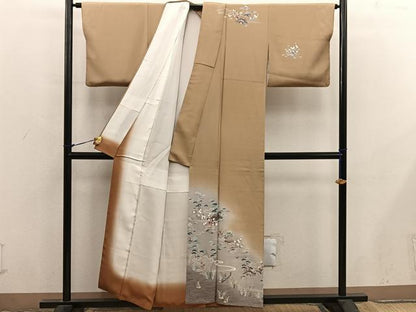 平和屋着物■訪問着　友禅　御所解花文　暈し染め　正絹　逸品　BAAX8889mz