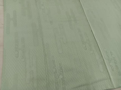 平和屋着物■上質な色無地　エ霞花地紋　利休茶色　正絹　逸品　BAAX8900mz