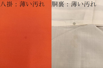 平和屋着物■上質な紬　幾何学文様　正絹　逸品　BAAX8907mz
