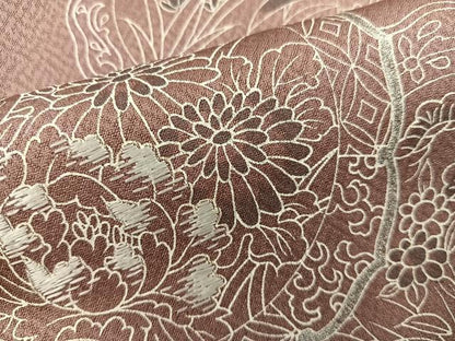 平和屋着物■訪問着　刺繍　菊花文　正絹　逸品　BAAX8909mz