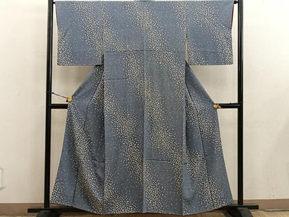 平和屋着物■上質な小紋　箔散らし文　正絹　逸品　BAAX8910mz