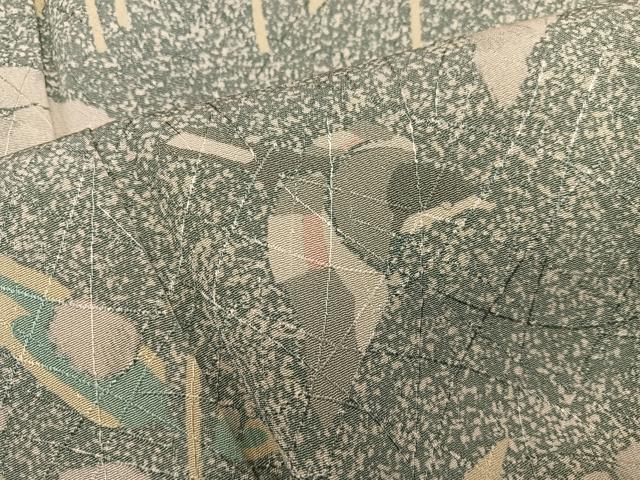 平和屋着物■上質な小紋　花鳥文　たたき染め　正絹　逸品　BAAX8915mz