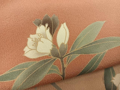 平和屋着物●訪問着　枝花文　暈し染め　正絹　逸品　BAAX8916mz
