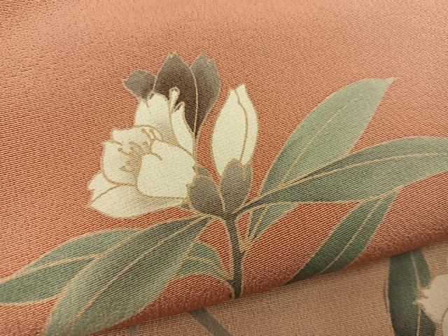 平和屋着物●訪問着　枝花文　暈し染め　正絹　逸品　BAAX8916mz