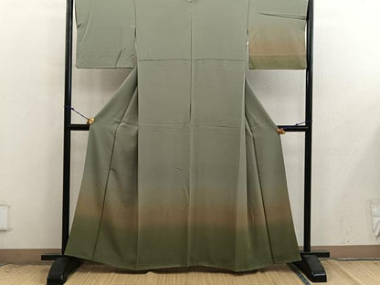 平和屋着物■訪問着　霞文　暈し染め　正絹　逸品　BAAX8924mz