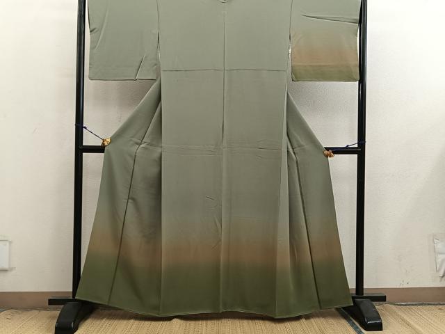 平和屋着物■訪問着　霞文　暈し染め　正絹　逸品　BAAX8924mz