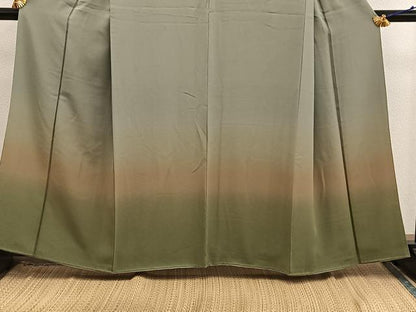 平和屋着物■訪問着　霞文　暈し染め　正絹　逸品　BAAX8924mz