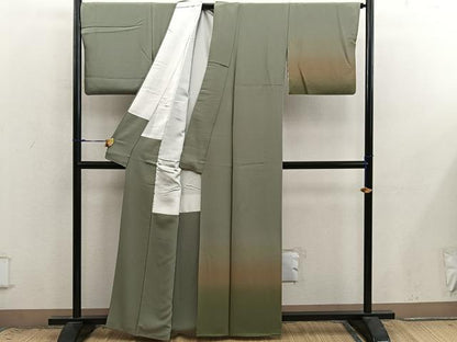 平和屋着物■訪問着　霞文　暈し染め　正絹　逸品　BAAX8924mz