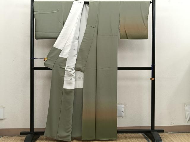 平和屋着物■訪問着　霞文　暈し染め　正絹　逸品　BAAX8924mz