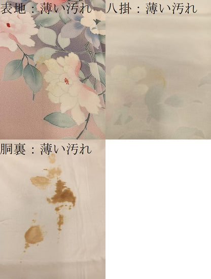平和屋着物■訪問着　枝花文　正絹　逸品　BAAX8927mz
