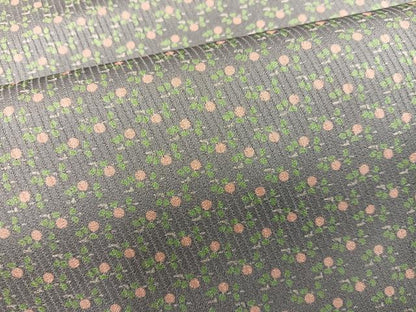 平和屋着物●江戸小紋　井関一男　草花文　正絹　逸品　BAAX8930mz