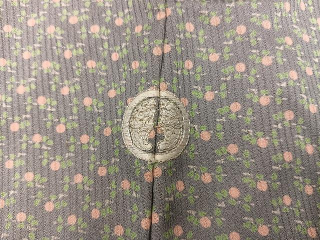 平和屋着物●江戸小紋　井関一男　草花文　正絹　逸品　BAAX8930mz