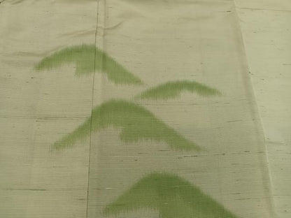 平和屋着物■訪問着　紬地　遠山文　正絹　逸品　BAAX8933mz