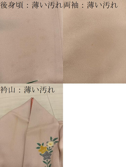 平和屋着物■上質な小紋　作家物　菊花文　正絹　逸品　BAAX8935mz