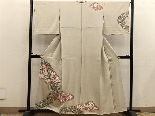 平和屋着物■訪問着　辻が花　絞り　正絹　逸品　BAAX8943mz