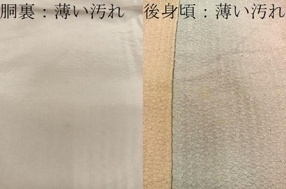 平和屋着物■上質な紬　霞文　暈し染め　正絹　逸品　BAAX8975mz