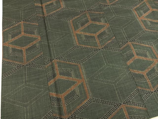 平和屋着物■本場大島紬　7マルキ　亀甲文　正絹　逸品　BAAX8995mz