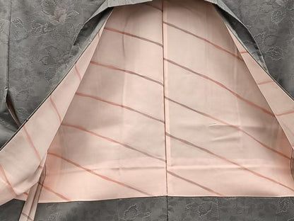 平和屋着物●本場大島紬　アンサンブル　草花文　正絹　逸品　未使用　BAAX8999mz