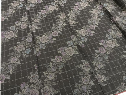 平和屋着物■本場大島紬　アンサンブル　草花文　ほていや扱い　正絹　逸品　未使用　BAAX9000mz