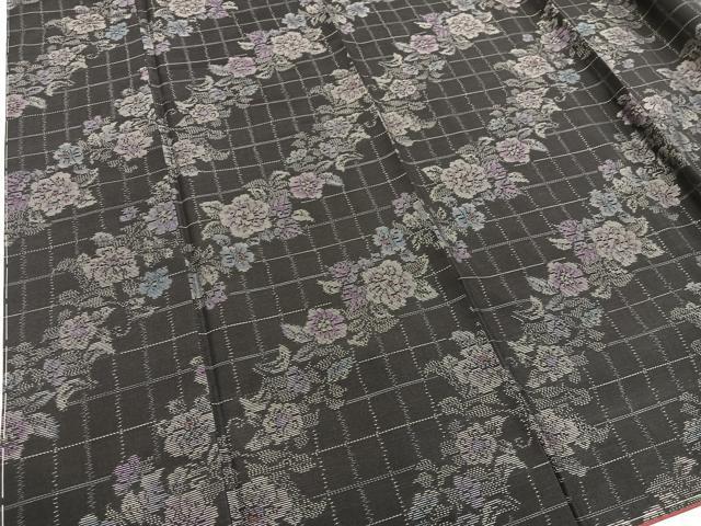 平和屋着物■本場大島紬　アンサンブル　草花文　ほていや扱い　正絹　逸品　未使用　BAAX9000mz