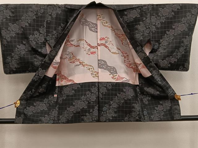 平和屋着物■本場大島紬　アンサンブル　草花文　ほていや扱い　正絹　逸品　未使用　BAAX9000mz