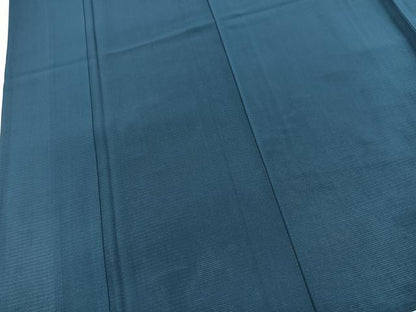 平和屋着物＊夏物　色無地　絽　青藍色　正絹　逸品　BAAX9004yc