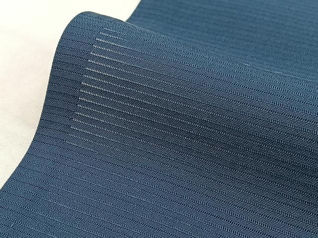 平和屋着物＊夏物　色無地　絽　青藍色　正絹　逸品　BAAX9004yc