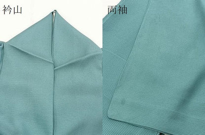 平和屋着物＊夏物　色無地　絽　新橋色　正絹　逸品　BAAX9007yc