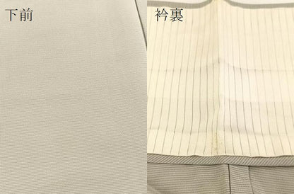 平和屋着物＊夏物　色無地　絽　蕎麦切色　正絹　逸品　BAAX9008yc