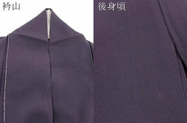 平和屋着物＊夏物　色無地　絽　濃鼠色　正絹　逸品　BAAX9010yc