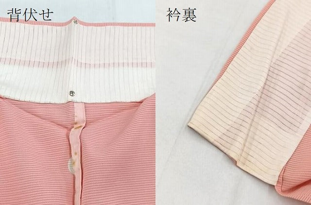 平和屋着物＊夏物　色無地　絽　紅梅色　正絹　逸品　未使用　BAAX9012yc