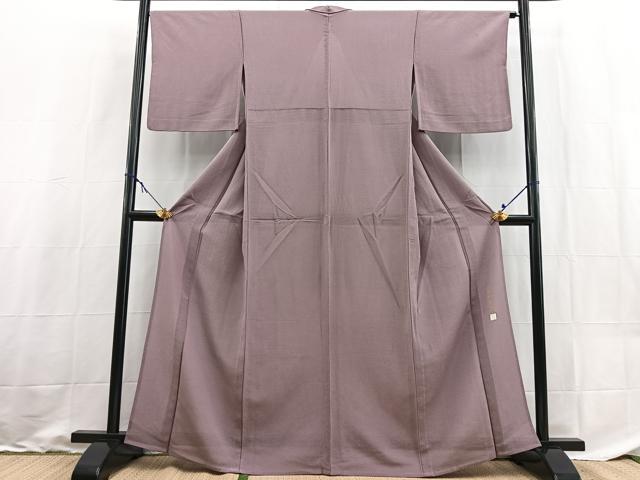 平和屋着物＊夏物　本加賀友禅作家　白坂幸蔵監修　色無地　絽縮緬　正絹　逸品　BAAX9014yc