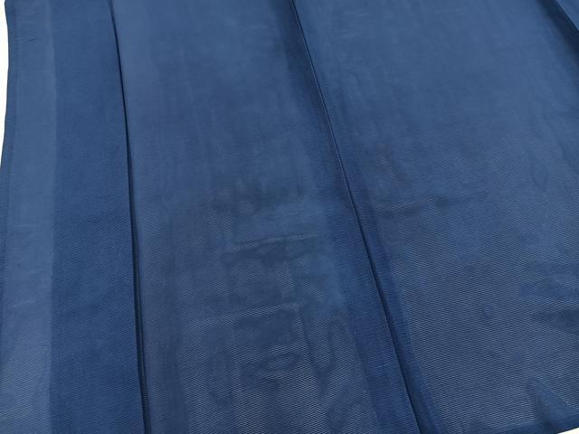 平和屋着物＊夏物　色無地　絽　瑠璃紺色　正絹　逸品　BAAX9015yc